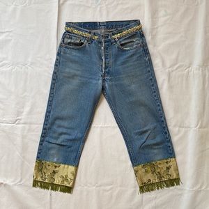 Vintage Levi's Buzz 18 Embellished Ankle Jean, Size 4